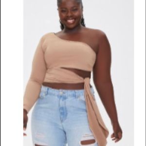 Plus size One Shoulder Top